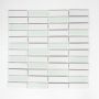 MOSAIK STICK GLASMIX VIT 7,2X2,2CM PRIS PER ARK