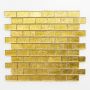 KRISTALLMOSAIK BRICK GOLD STRUCTURE 4.8X2.3CM 8MM