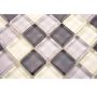 MOSAIK WELSCHEIT MIX GRÅ KRISTALL 2,5X2,5X0,8CM PRIS PER ARK