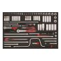 HYLSNYCKELSATS TENG TOOLS EVA 3/8" 86 DELAR TTESK86
