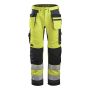 ARBETSBYXA SNICKERS AW HF KL2 VARSELGUL 150