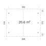 CARPORT PALMAKO ROBERT 20,6M²