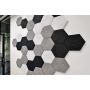 AKUSTIKPANEL FIBROTECH HEXAGON BOX 289X250MM 18ST SVART 