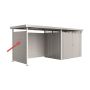SIDOVÄGG BIOHORT TILL HIGHLINE H2 METALLIC SILVER 