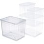 FÖRVARINGSLÅDA PLAST CLEAR BOX XL 70L