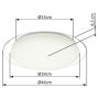 PLAFOND GLOBO OPTIMA LED Ø46CM VIT