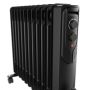 OLJERADIATOR VOLTOMAT TERMOSTAT 2500W SVART