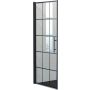 DUSCHDÖRR CAMARGUE SKÄRGÅRD RAK D-DÖRR KLAR 80X198CM SVART RAM