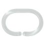 DUSCHDRAPERIRINGAR TRANSPARENT 12ST