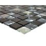 MOSAIK DIAMOND SQUARE MIX BLACK GLASS PRIS PER ARK