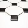 MOSAIK WELSCHEIT OCTAGON WHITE MATT BLACK GLOSSY PRIS PER ARK