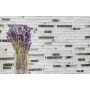MOSAIK DIAMOND MIX WHITE GLASS  PRIS PER ARK