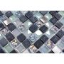 MOSAIK DIAMOND MIX GREY/SILVER GLASS PRIS PER ARK
