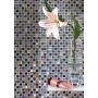 MOSAIK DIAMOND MIX GREY/SILVER GLASS PRIS PER ARK