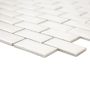 MOSAIK METRO BRICK WHITE PRIS PER ARK