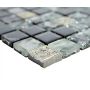 MOSAIK SQUARE MIX GREY/BLACK 30X30CM PRIS PER ARK