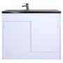 TVÄTTBÄNK RESPEKTA SAMARA MED SKJUTDÖRR 100X60CM VIT