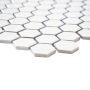 MOSAIK HEXAGON VIT MATT 2,3X2,6CM PRIS PER ARK