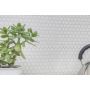 MOSAIK WELSCHEIT HEXAGON VIT BLANK 2,3X2,3CM PRIS PER ARK