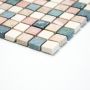 MOSAIK NATURSTEN MIX BENVIT/ROSA/SVART PRIS PER ARK