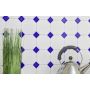 MOSAIK OCTAGON WHITE MATT BLUE GLOSSY PRIS PER ARK