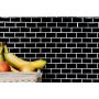 MOSAIK BRICK BOND DIAMOND UNI SVART 30X30CM PRIS PER ARK