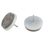 MÖBELTASSAR STABILIT MED STIFT VIT 28MM 2STK