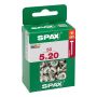 UNIVERSALSKRUV SPAX T-STAR PLUS VGW 5X20MM 50ST/FRP