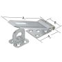 LEDHASP VORMANN GALVANISERAD 200X50MM                     