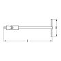 INSEXNYCKEL MATADOR T-HANDTAG 1/4" 500MM