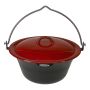 GRYTA BON-FIRE BÅL EMALJ 8L RÖD/SVART