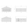 DUBBELGARAGE PALMAKO ANDRE MED TAKSKJUTPORT 44,7M²