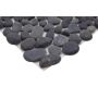 MOSAIK PEBBLE STONE KIESEL MÖRKGRÅ PRIS PER ARK