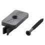 MONTERINGSCLIPS WIMEX T-CLIPS KOMPOSITTRALL SVART                          
