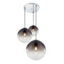 PENDELLAMPA GLOBO VARUS KROM/SVART