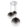 PENDELLAMPA GLOBO VARUS KROM/SVART