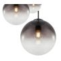 PENDELLAMPA GLOBO VARUS KROM/SVART