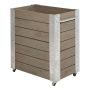PLANTERINGSLÅDA PLUS CUBIC MED HJUL BRUN 87X50X95 CM