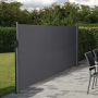 VINDSKYDD HORTUS UTDRAGBART 160X400CM MÖRKGRÅ