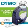 MÄRKBAND DYMO LETRATAG PLAST 12MM 4M VIT