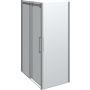 DUSCHHÖRNA SCANBAD MAXI 120X80CM KROM