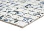 MOSAIK RETRO SQUARE MIX VIT/BLÅ BLANK 2,3X2,3CM PRIS PER ARK