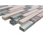 MOSAIK INTERLOCK CRYSTAL MIX VIT 30X30CM PRIS PER ARK