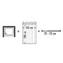 DUSCHDRAPERISTÅNG 70-115CM 19ØMM