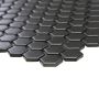 MOSAIK HEXAGON SVART MATT 2,3X2,6CM PRIS PER ARK