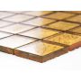 MOSAIK FOIL SQUARE GOLD STRUCTURE GLASS 8MM PRIS PER ARK