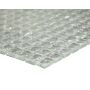 MOSAIK QIN SHI SQUARE WHITE/CLEAR GLASS PRIS PER ARK