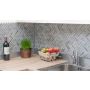 MOSAIK STONE HERRINGBONE GREY PRIS PER ARK