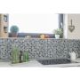 MOSAIK WELSCHEIT SQUARE CRYSTAL OPTIC SVART 32X32CM PRIS PER ARK