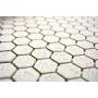 MOSAIK WELSCHEIT HEXAGAON SPECKLE CREAM WHITE 26X30CM PRIS PER ARK                              